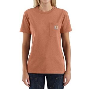 Carhartt Women's Orange Pocket T-Shirt